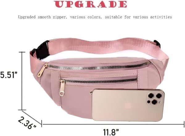 wholesale fanny packs waist pack for women, waterproof waist bag with adjustable strap for travel sports running free samples