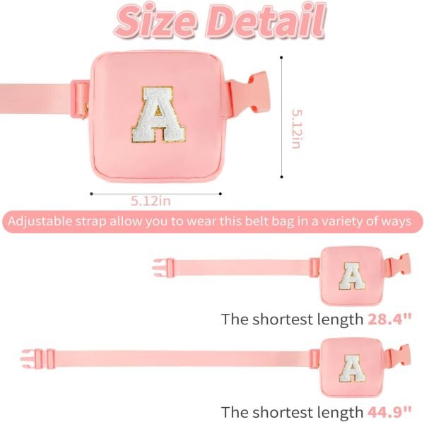 wholesale mini crossbody bag cute fanny pack small belt bag trendy stuff - birthday gifts for 2 3 4 5 6 7 8 9 10 year old girls,gifts for girls teens kids daughter sister her - peach,initial white a free samples