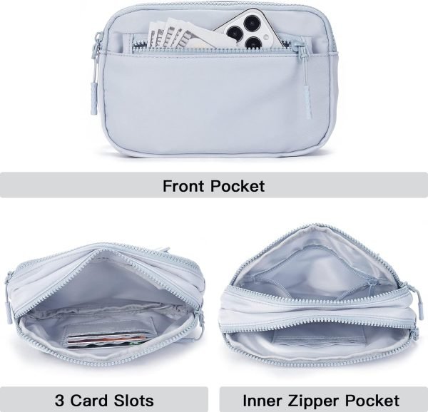 wholesale telena fanny packs for women men fashionable cross body belt bag with adjustable straps grey blue free samples