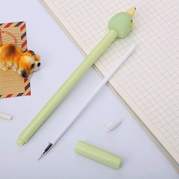 wholesale krizjues 12 pcs fruit cartoon animal pens, kawaii school supplies pens cute gel ink pens boys girls pens suitable for writing, gifts for children and teachers, black refill 0.5mm free samples