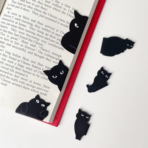 wholesale yasest magnetic bookmarks - 6 pieces assorted cute book markers clip set for women teachers students book lovers reading, for school office home supplies, kawaii cat magnet page markers free samples