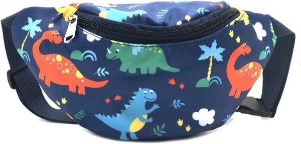 wholesale cute dinosaur kids fanny pack waist pack small belt bum bag crossbody purse waist pouch for toddler girls boys free samples