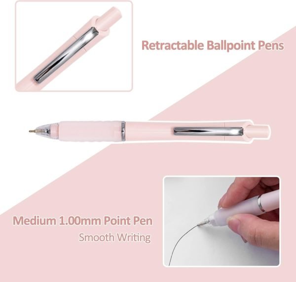 wholesale ball point pen black ink ballpoint pens with super soft grip medium point 1.0mm office pens (6 pack) free samples