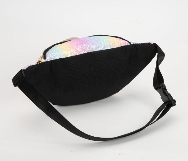 wholesale birthday gift kids fanny pack for girls teens cute toddler glitter waist bag free samples