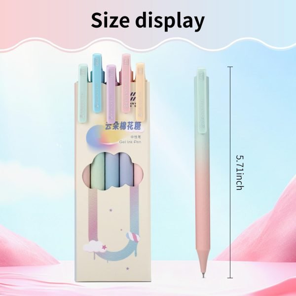 wholesale gel pens, 5pcs pens 0.5mm fine point smooth writing pen, quick dry black ink pens for journaling note taking, cute office school supplies gifts for women men free samples