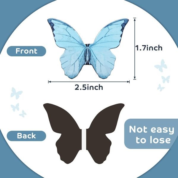 wholesale nezyo 24 pieces magnetic bookmarks magnet page markers foldable page clip cute book marks for kids students reading stationery supplies office presents (butterfly) free samples