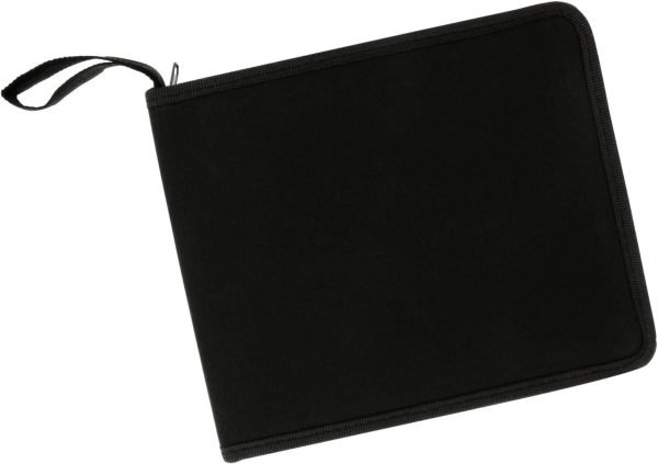 wholesale us art supply 48 slot zippered nylon pencil carry case - size: 11.4" x 7.6" x1.4" free samples