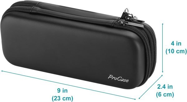 wholesale procase pen pencil case, 2-layer eva zipper pencil box pouch large capacity stationery storage organizer for school office supplies free samples