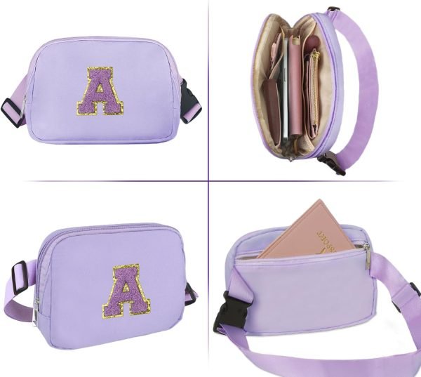 wholesale preppy belt bag teen girl gifts trendy stuff personalized initial letter travel essentials crossbody bags cute fanny waist pack birthday christmas graduation gifts for women girls (z) free samples