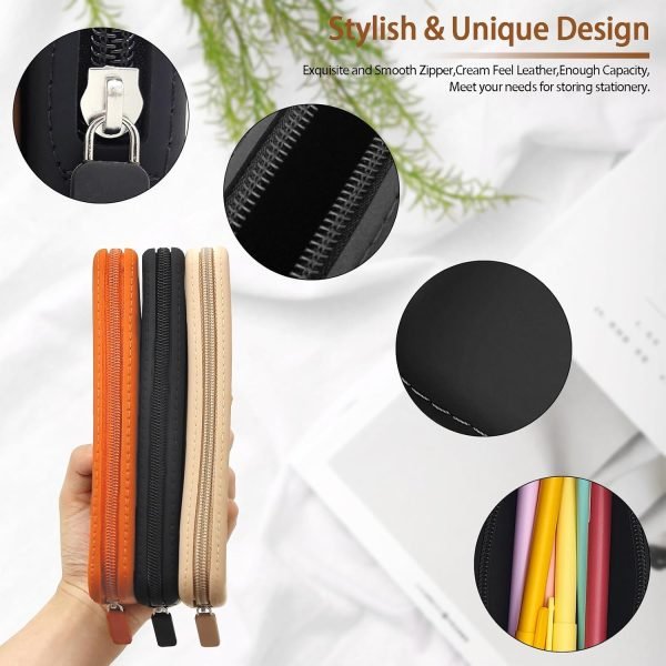 wholesale silicone pencil case, waterproof silicone cosmetic bag, pencil bag, multifunctional pencil case aesthetic, zipper storage bag (black) free samples