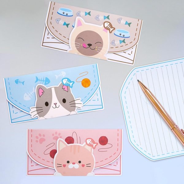 wholesale 24 pcs letter writing stationery paper set greeting cards with envelopes for kids classroom birthday party free samples