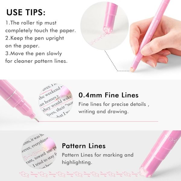 wholesale 12 pastel colored curve highlighter pen set, 10 different shapes dual tip aesthetic and cute markers for kids adults journaling drawing note taking planner scrapbook art school supplies free samples