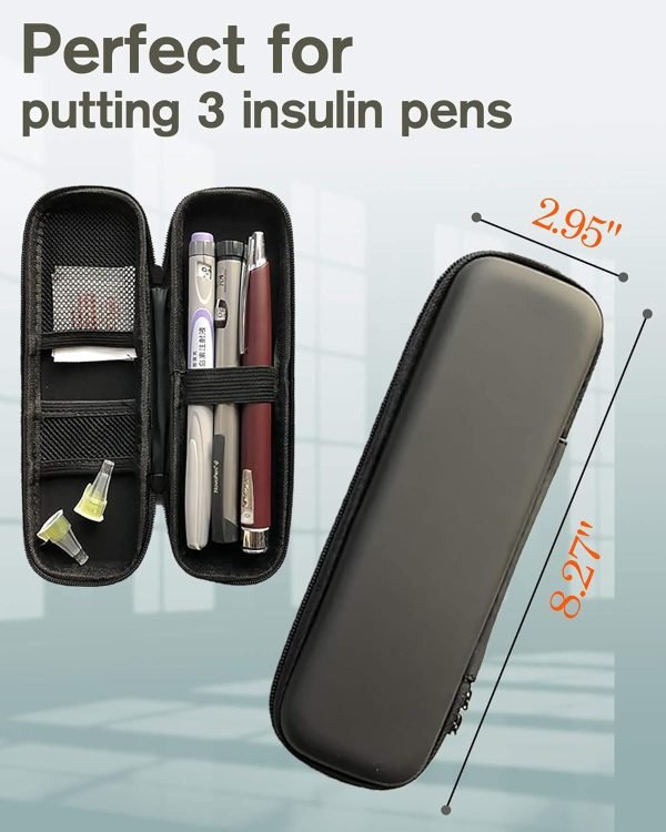 wholesale slim pencil case for adults, travellers, insulin travel, small pencil case hard shell, simple thin waterproof pen case organizer box for stylus touch pen, art pen pencil, headphones free samples