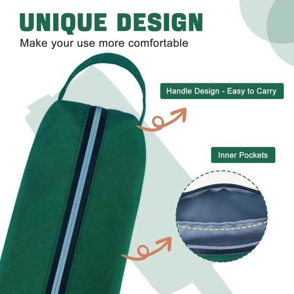 wholesale fmeida large pencil case asthetic - simple pencil pouch organizer portable pencil bag with easy grip handle & loop waterproof office supplies stationery pencil box makeup bag for adults, dark green free samples