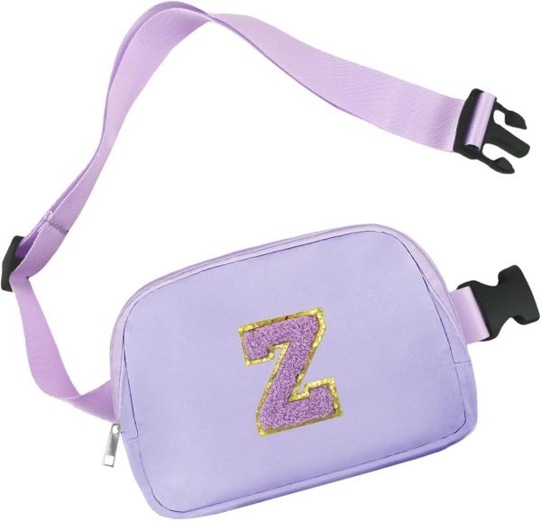 wholesale preppy belt bag teen girl gifts trendy stuff personalized initial letter travel essentials crossbody bags cute fanny waist pack birthday christmas graduation gifts for women girls (z) free samples