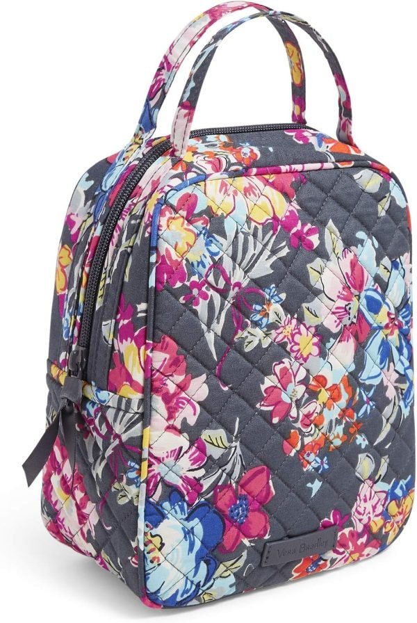 wholesale vera bradley women's cotton lunch bunch lunch bag, pretty posies, one size  with your logo & design