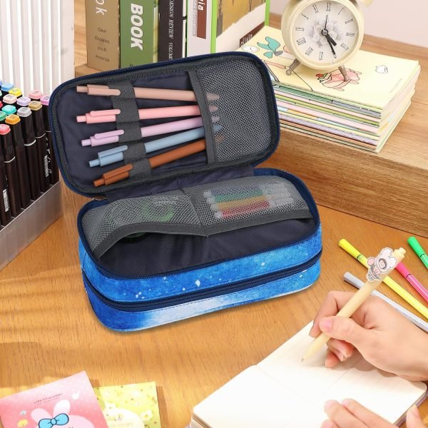 wholesale pencil cases for kids, large capacity pencil pouch, office college school marker organizer case pen for men women adult teens free samples