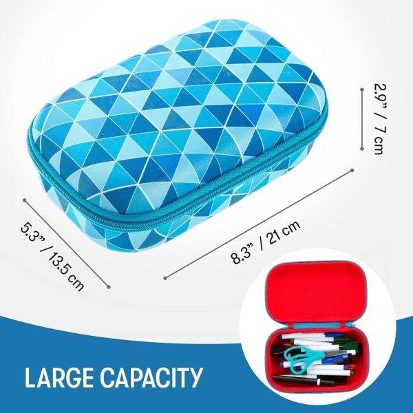 wholesale zipit blue pencil box for boys | pencil case for school | organizer pencil bag | large capacity pencil pouch free samples