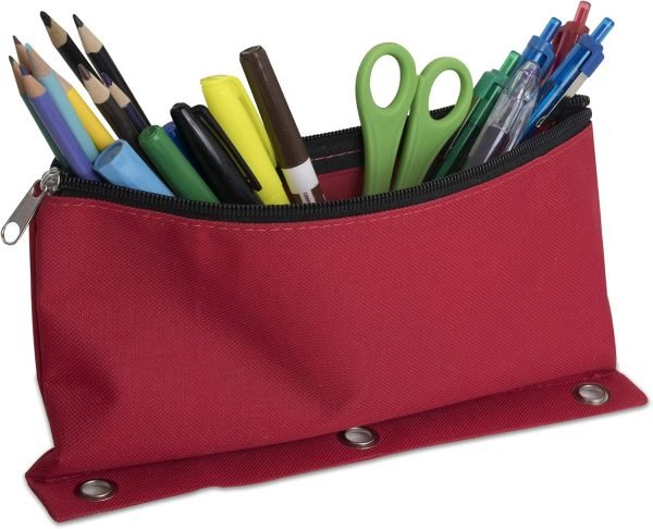 wholesale 24 pencil pouches for 3 ring binder bulk pencil bags with zipper, large binder pencil pouch bundle for school, offices, budgeting (24 pencil cases in 8 colors) free samples