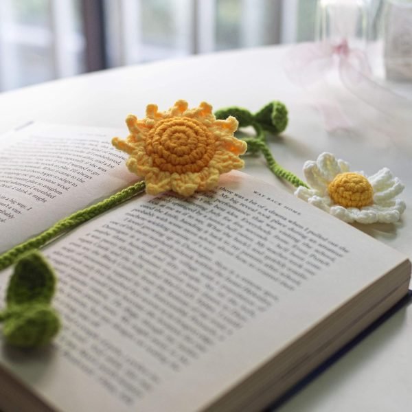 wholesale daisy bookmarks readers book lovers gifts for women kids teenager unique personalized bookmark (handmade knitted), for curtain tiebacks holdbacks free samples