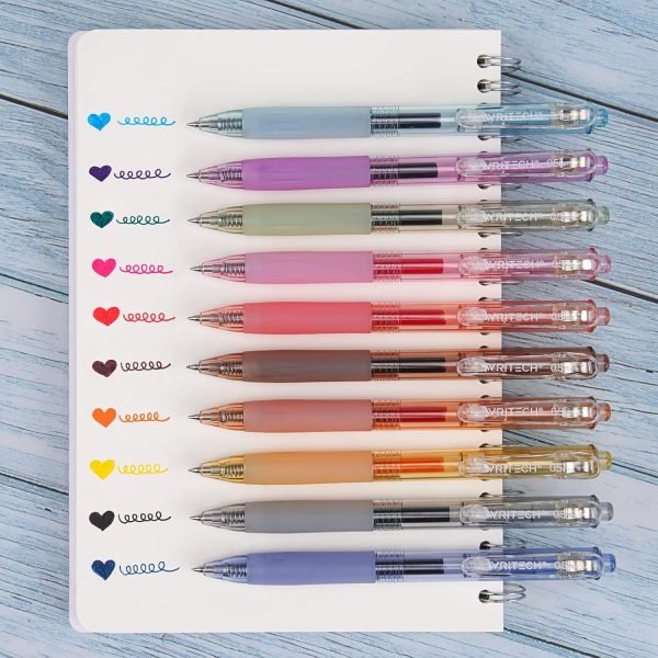 wholesale writech retractable gel pens quick dry ink pens fine point 0.5mm multicolor for journaling, drawing, doodling, and notetaking (multicolor) free samples