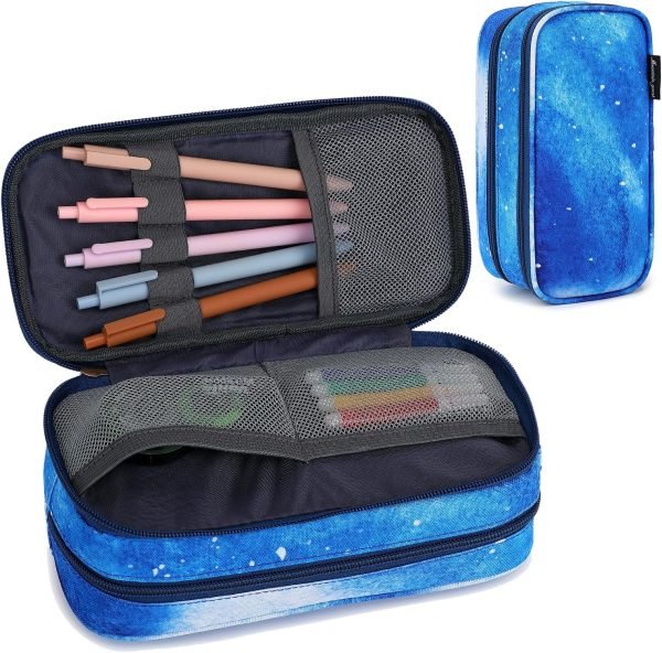 wholesale pencil cases for kids, large capacity pencil pouch, office college school marker organizer case pen for men women adult teens free samples