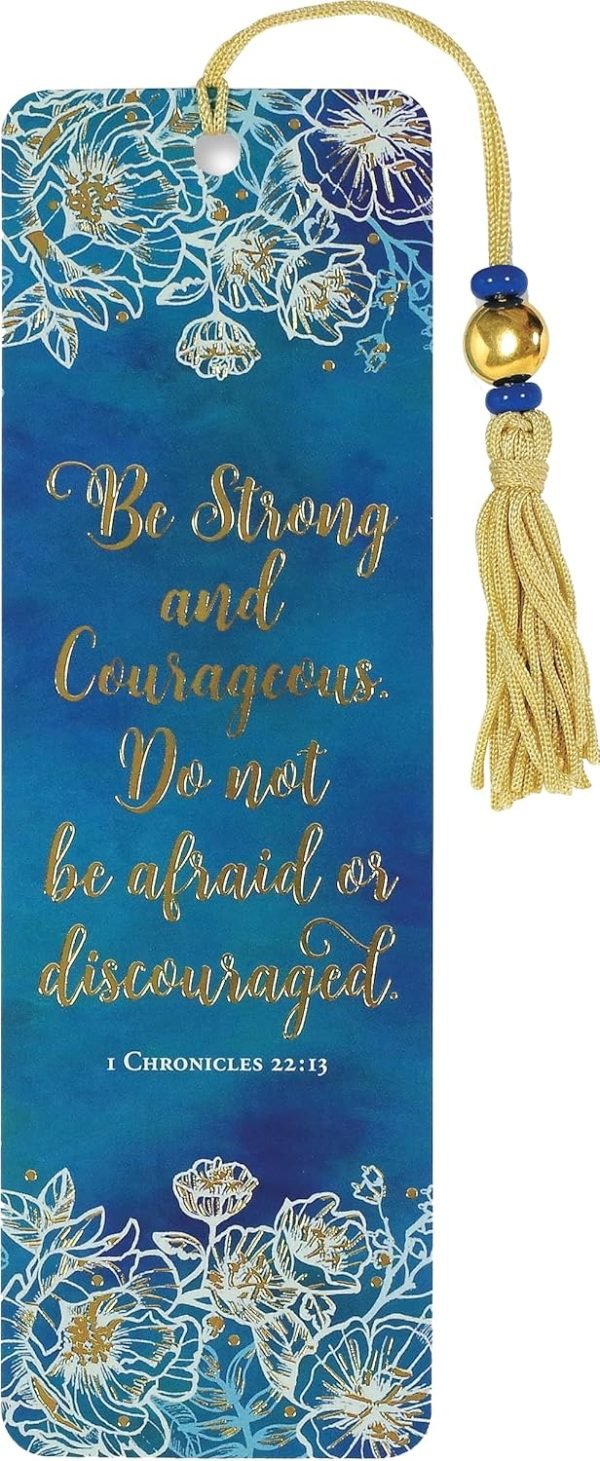 wholesale be strong and courageous beaded bookmark free samples