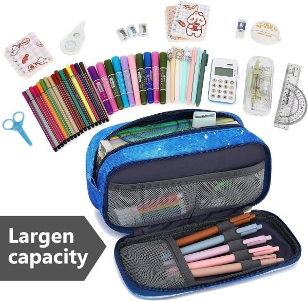 wholesale pencil cases for kids, large capacity pencil pouch, office college school marker organizer case pen for men women adult teens free samples