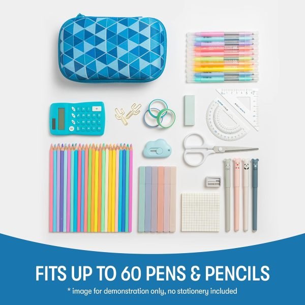 wholesale zipit blue pencil box for boys | pencil case for school | organizer pencil bag | large capacity pencil pouch free samples