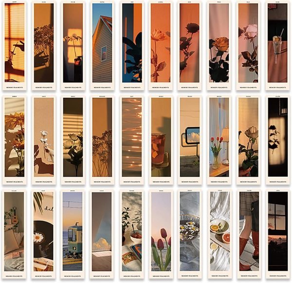 wholesale doraking 30pcs vintage mood scene theme paper bookmarks for book lovers, boxed bookmarks set (daily mood) free samples