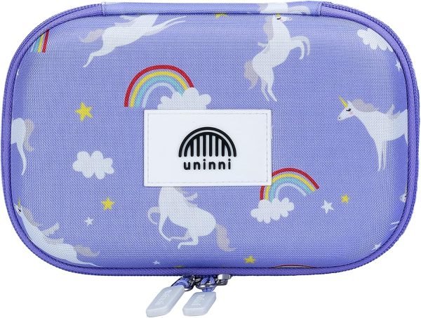 wholesale unicorn pencil case for girls&boys - large kids pencil case with mesh storage pocket & 2 removable dividers for organizing markers & pens. premium quality pencil case with a durable design free samples