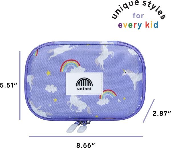 wholesale unicorn pencil case for girls&boys - large kids pencil case with mesh storage pocket & 2 removable dividers for organizing markers & pens. premium quality pencil case with a durable design free samples