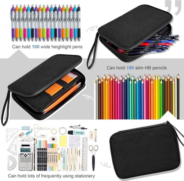 wholesale zannaki big capacity storage pouch marker pen pencil case simple stationery bag box art tool & sketch storage boxes for bullet journal middle high school office college student girl women adult teen free samples